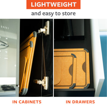 Chop Shop 4-Piece Cutting Board Set with Stand