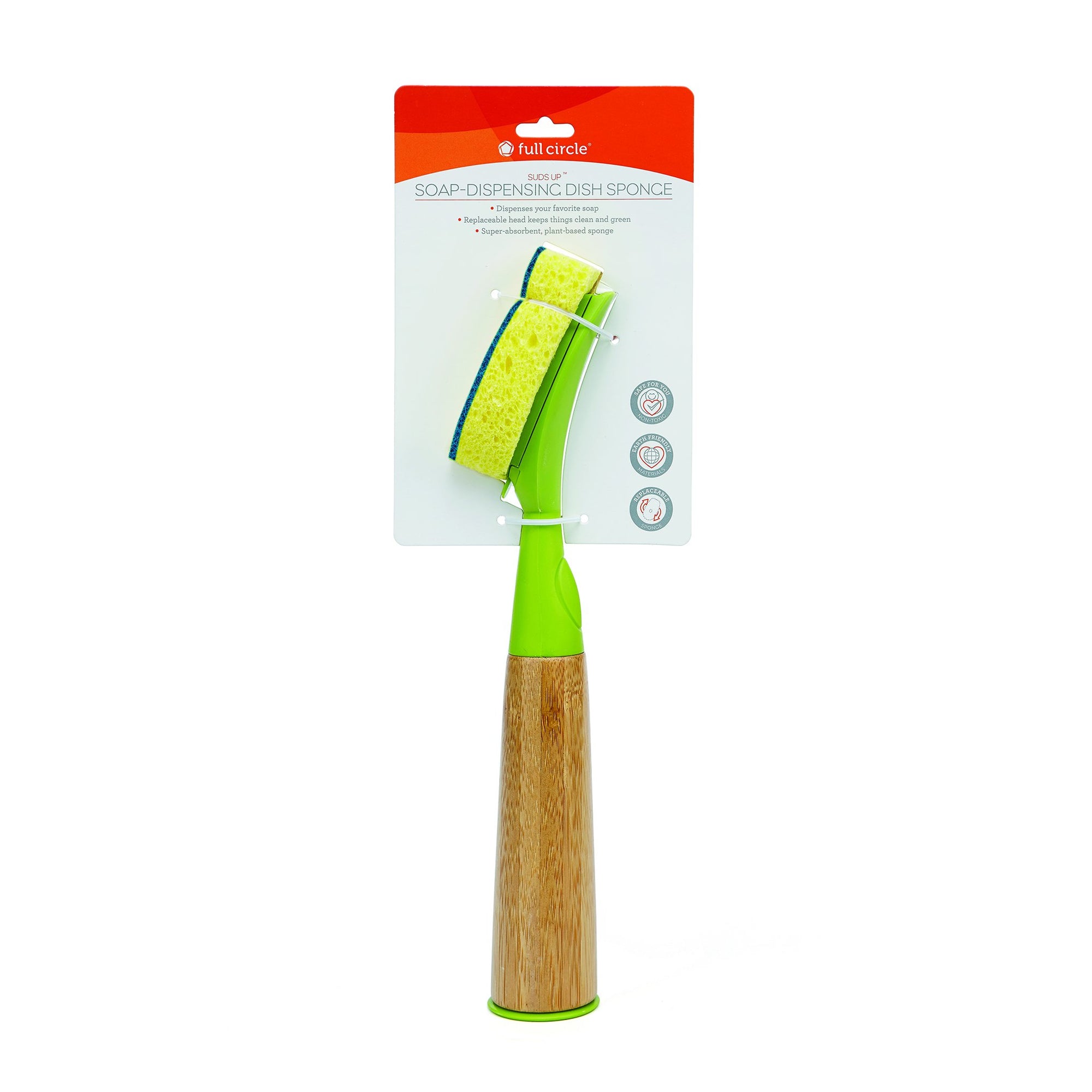 Full Circle Seriously Suds Up Soap-Dispensing Dish Cleaning Brush Set –  Full Circle Home