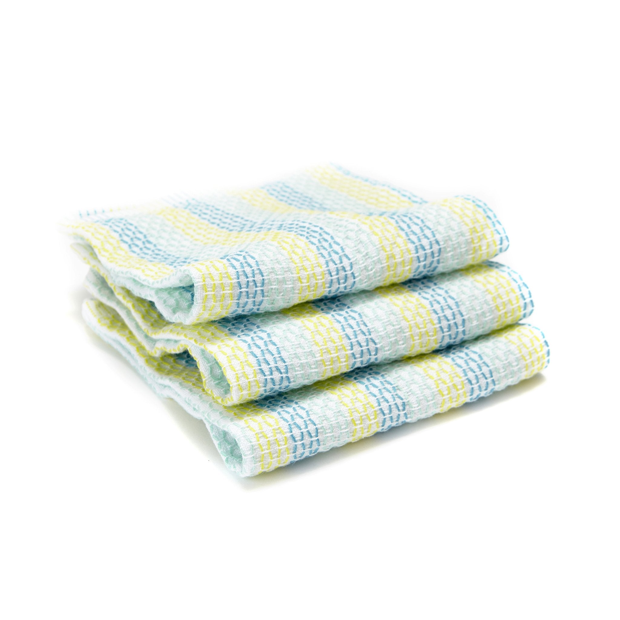Kitchen Towel Set of 6 Cotton Dish Towels Blue/white Cotton -  in 2023