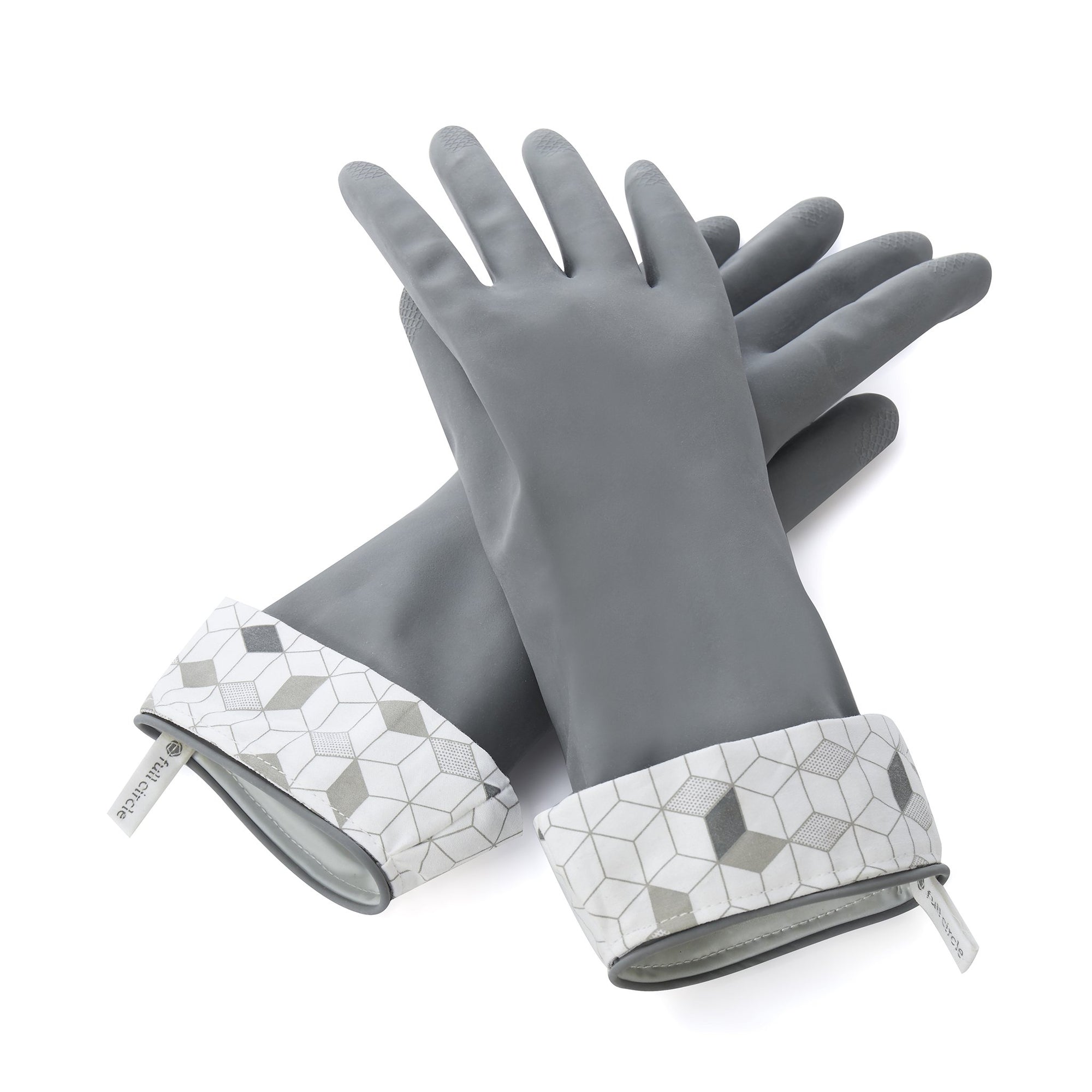 Rubber Household Gloves - Cotton Lined Dishwashing Kitchen Gloves (2 Pair,  Small) : : Health & Personal Care