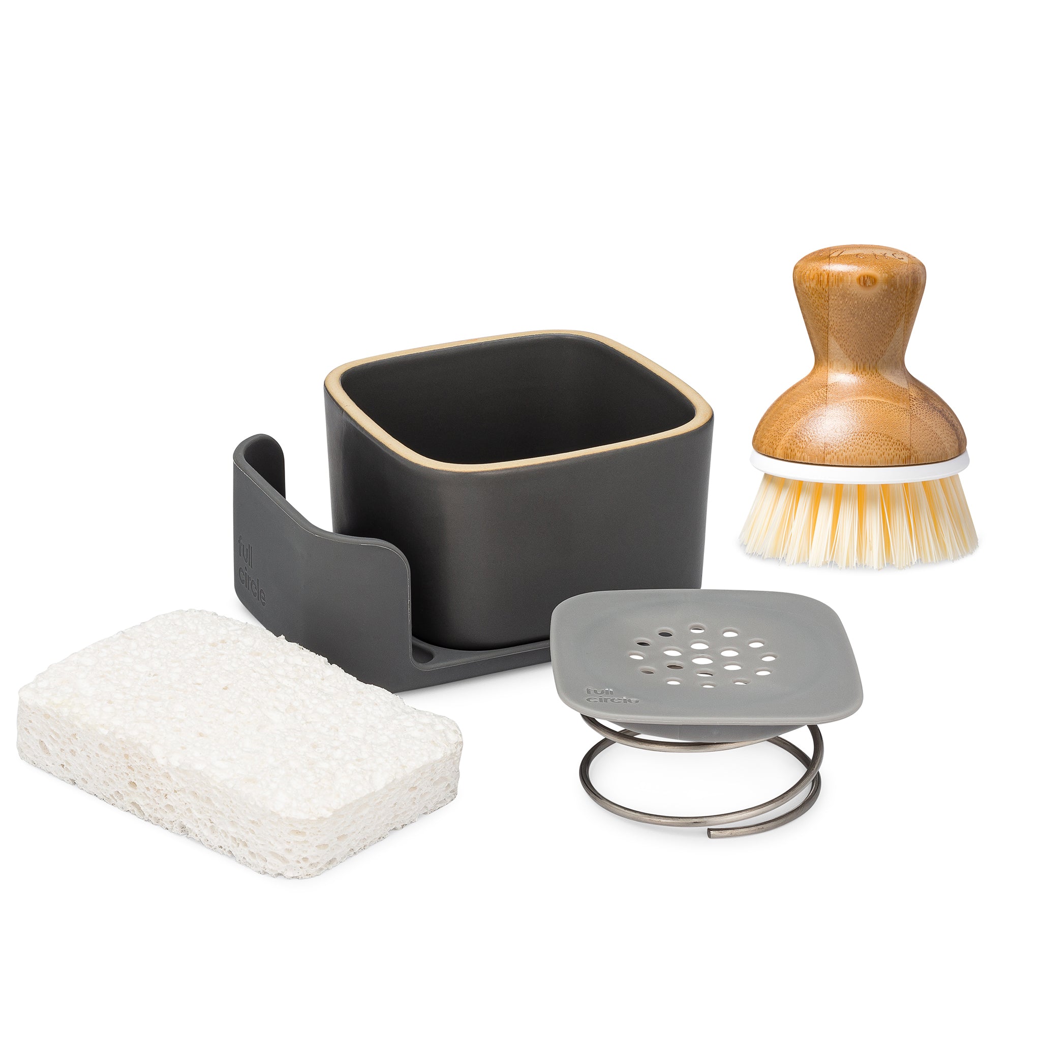 Social Clean Silicone Sponge Holder - Kitchen Sponge Holder, Silicone Soap  Tray, Dishwashing Soap Holder (Black)