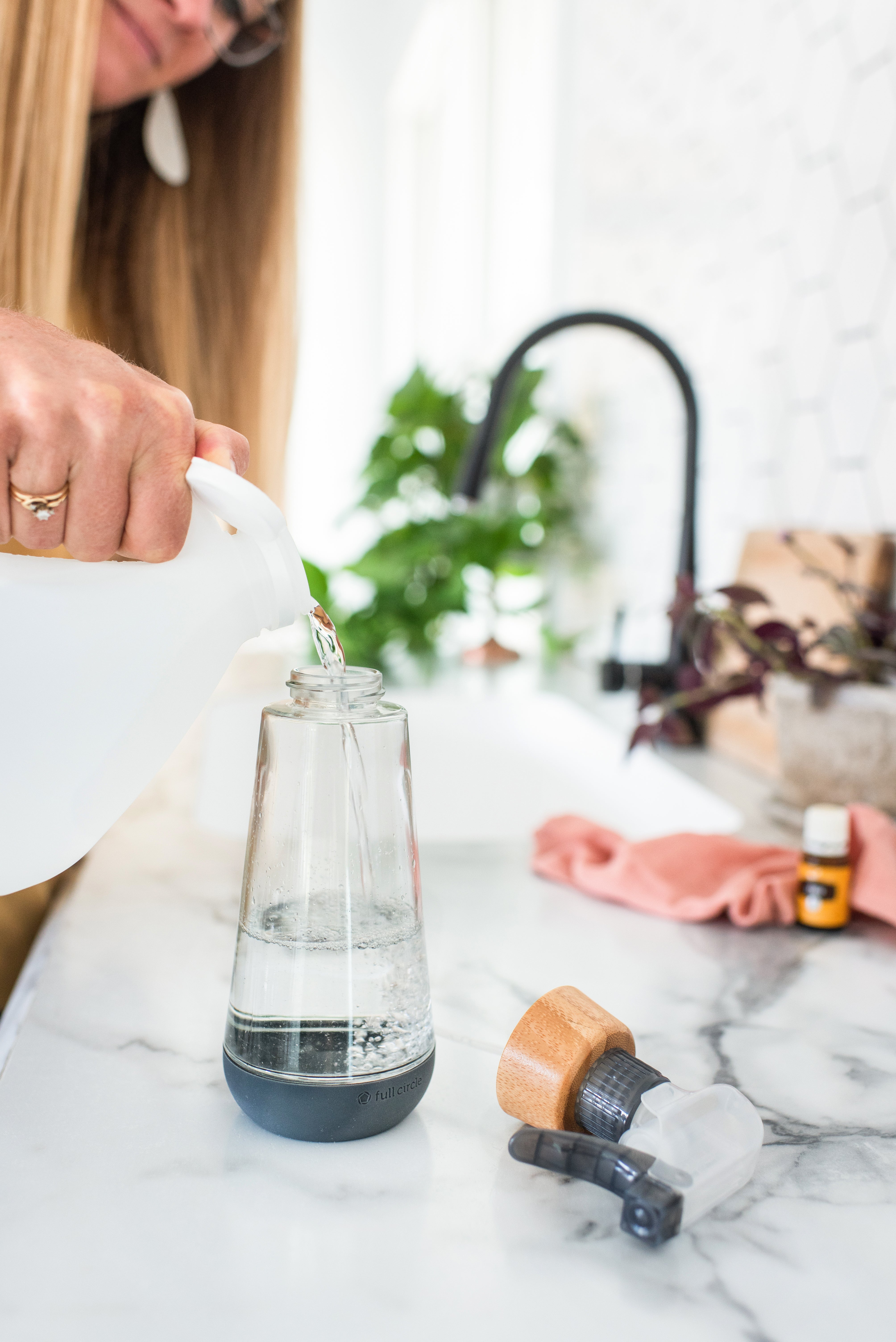 garden spray bottle b&m Bottle Service 16oz Refillable Glass Spray Bottle – Full Circle Home