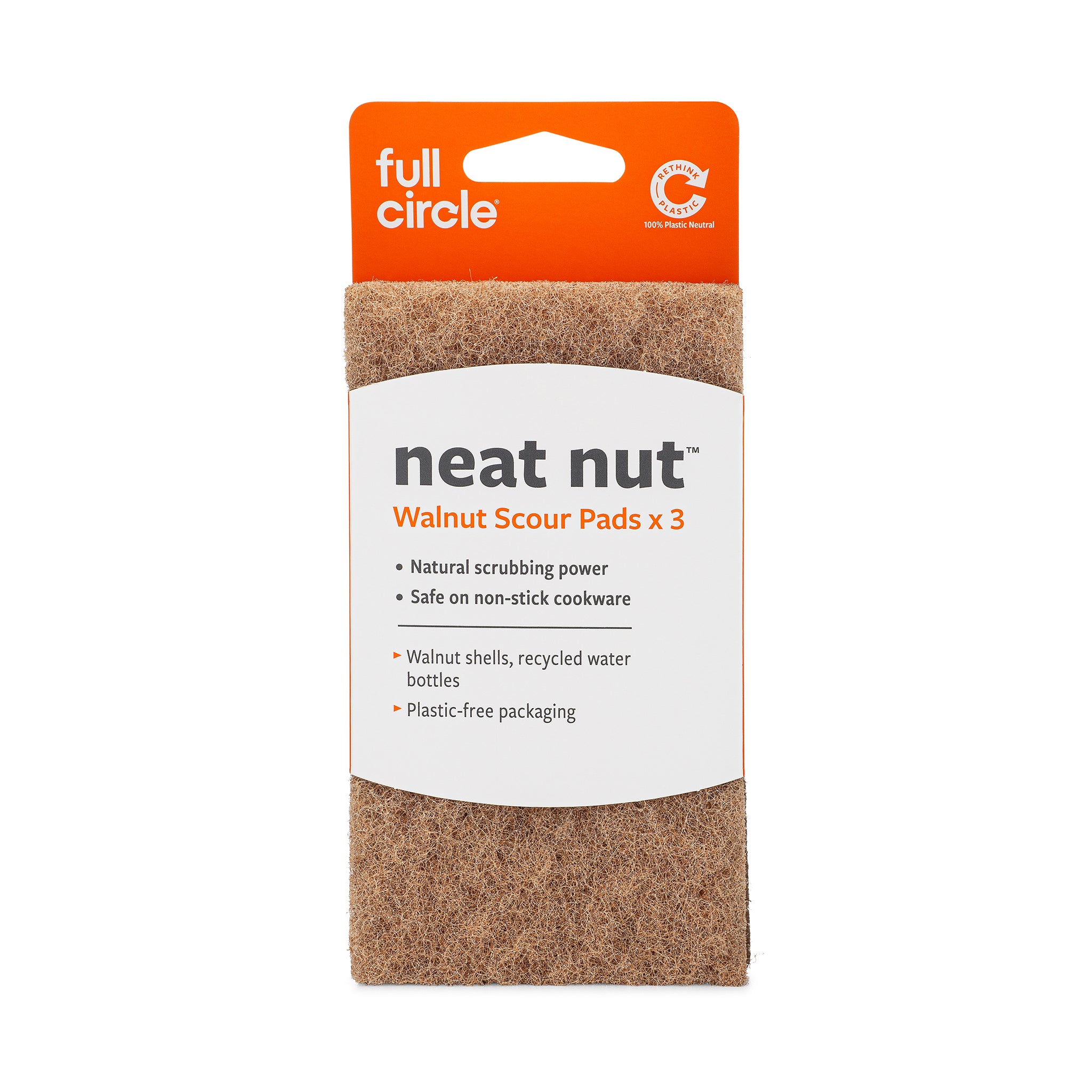 Full Circle Neat Nut Walnut Shell Scour Pads – Full Circle Home