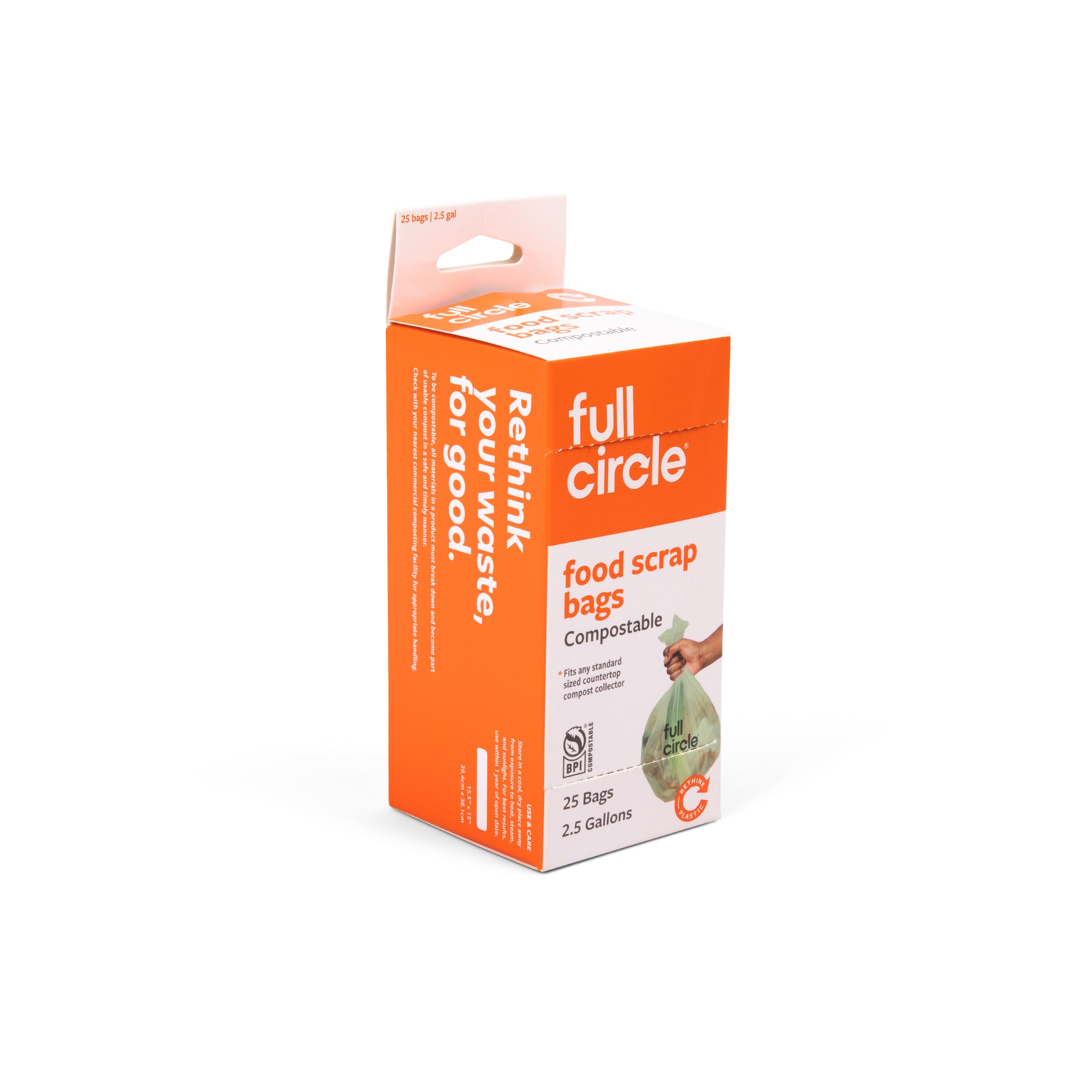 Full Circle Fresh Air 2.5 Gallon Compostable Waste Bags – Full