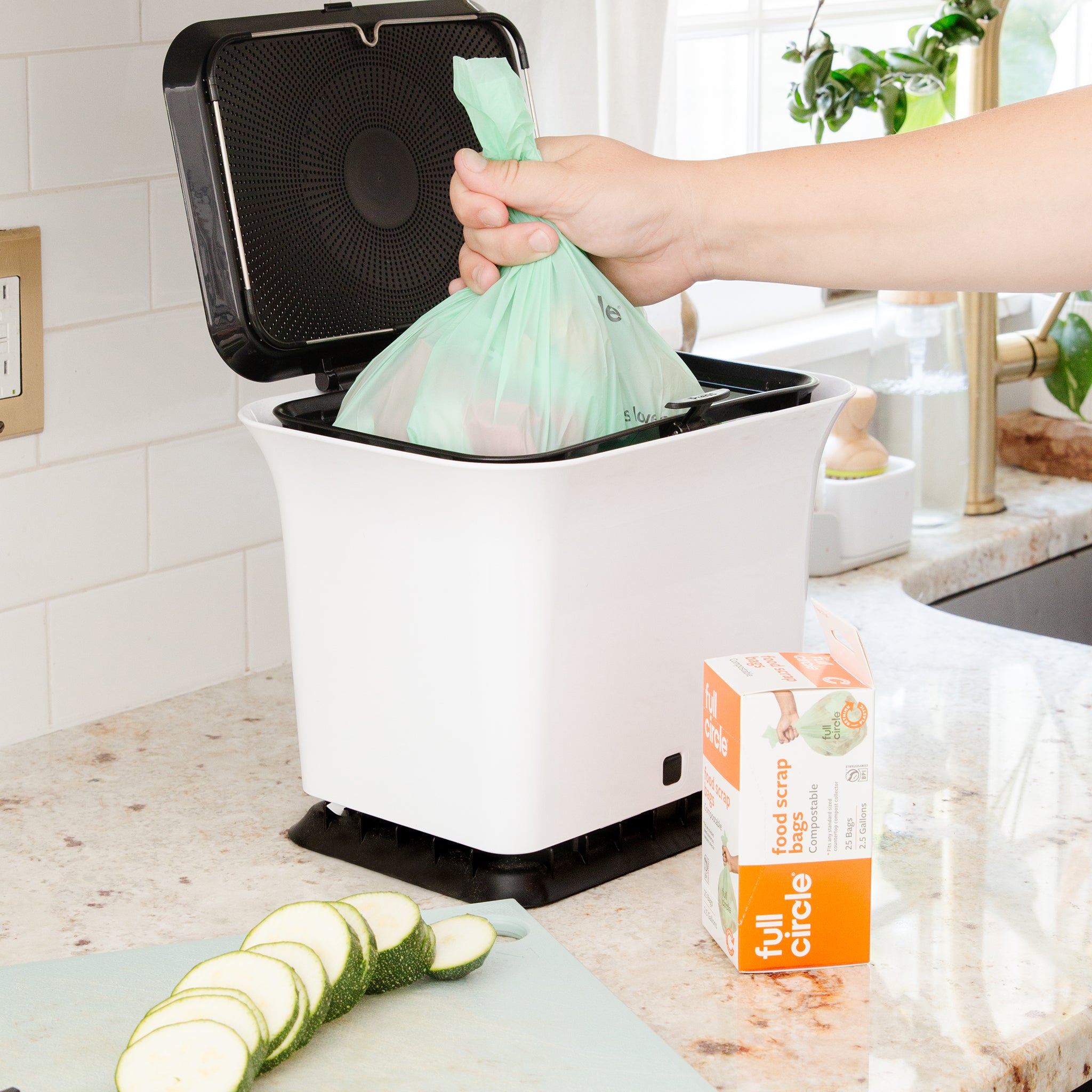 Compost bin bag discount