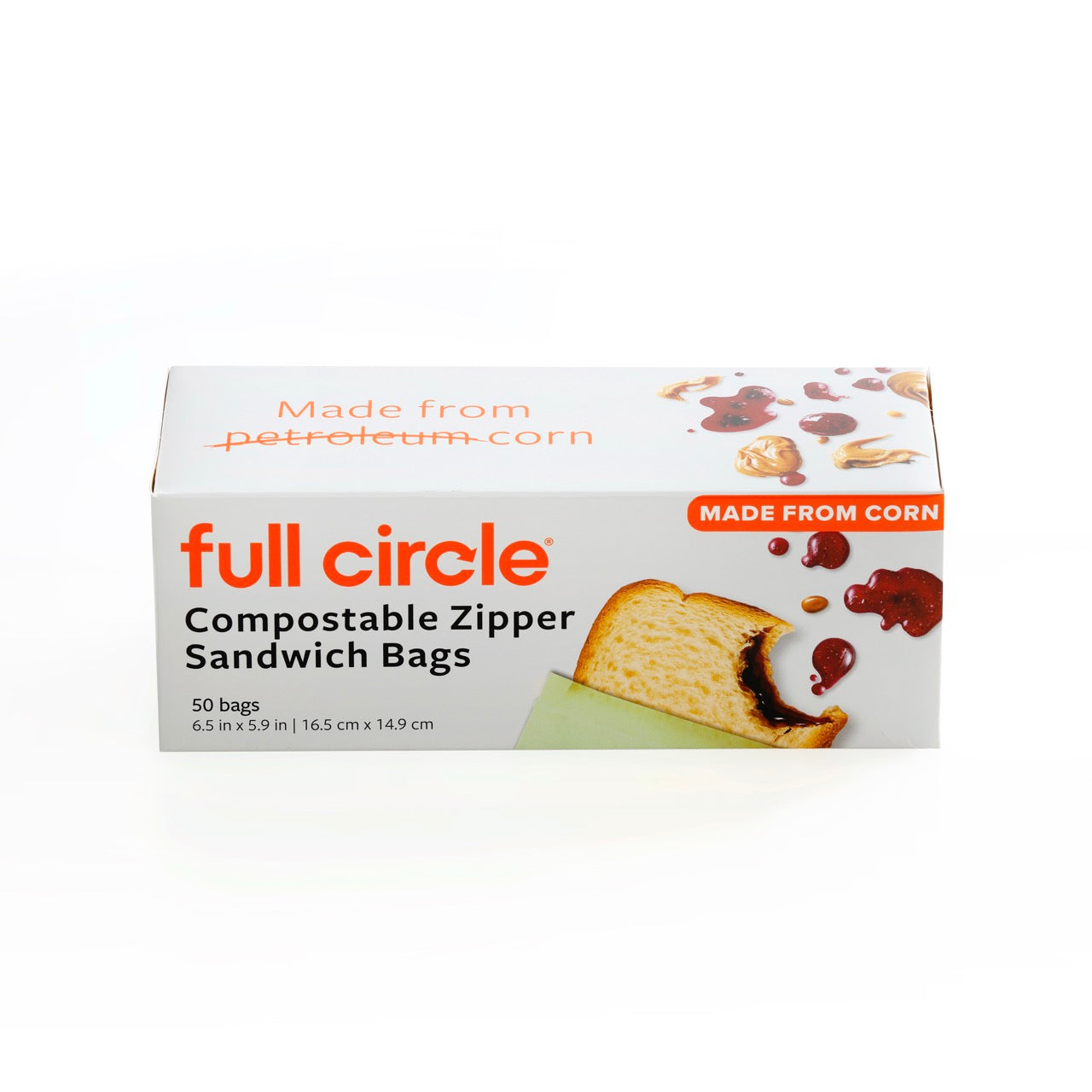 Compostable Zipper Sandwich Bags - Thumbnail 2