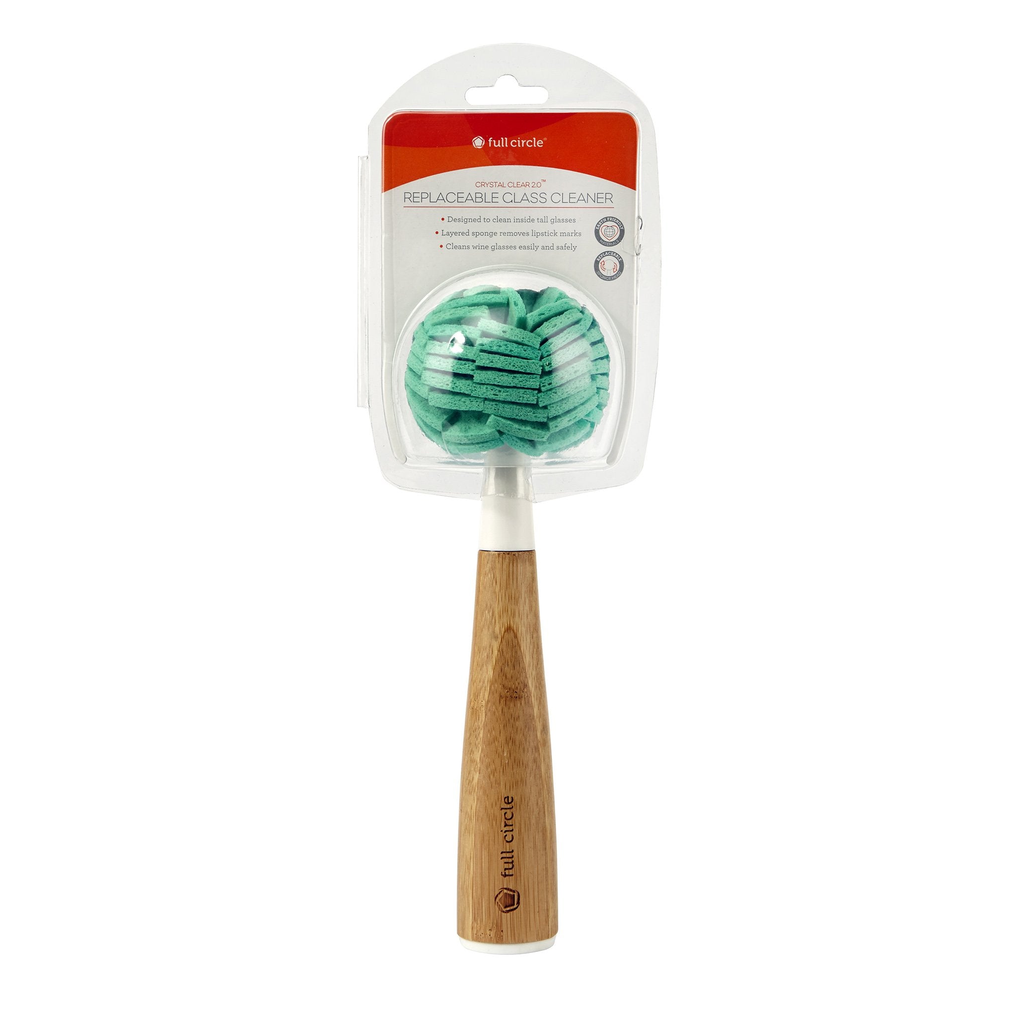 Full Circle Crystal Clear 2.0 2-3/4 in. W Bamboo Bottle Brush - Case Of: 1;  Each Pack Qty: 1, Count of: 1 - Kroger