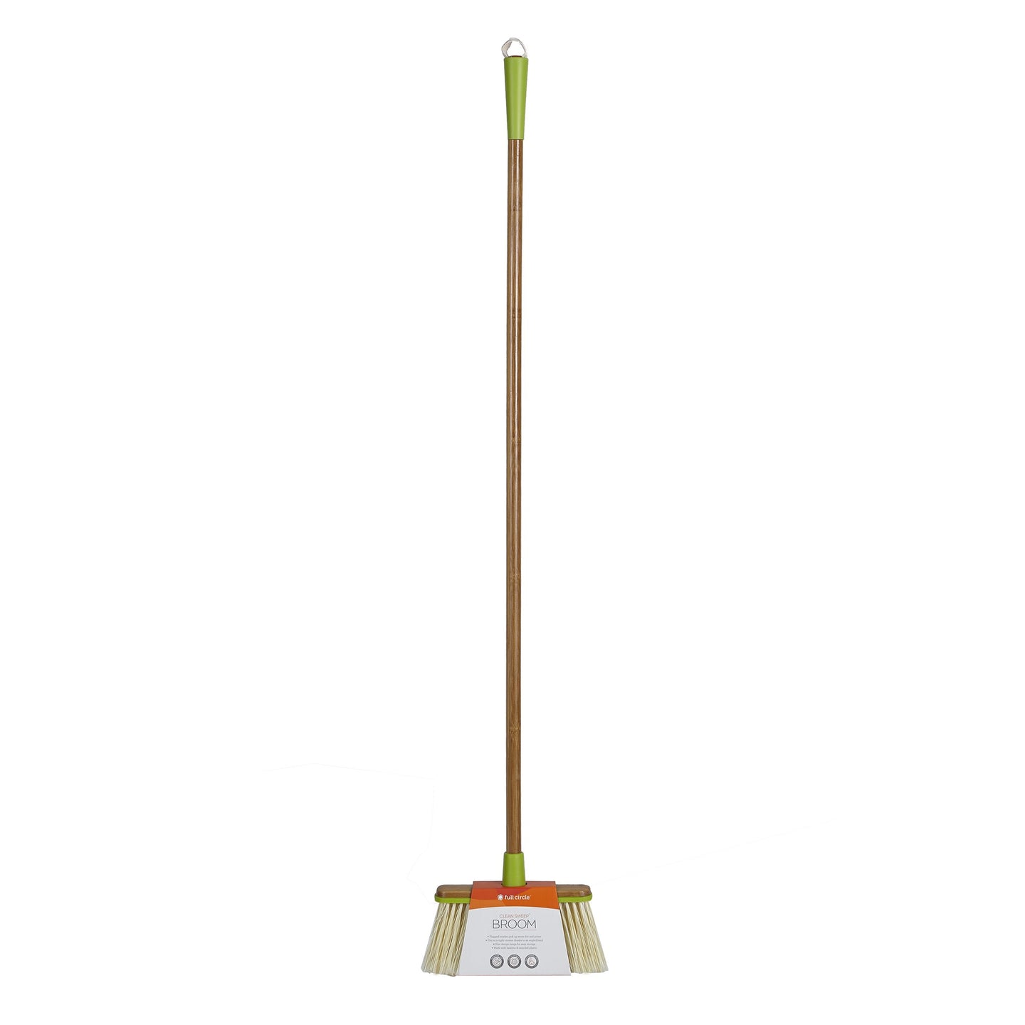 Clean Sweep Broom, Bamboo Handle, Recycled Plastic – Full Circle Home