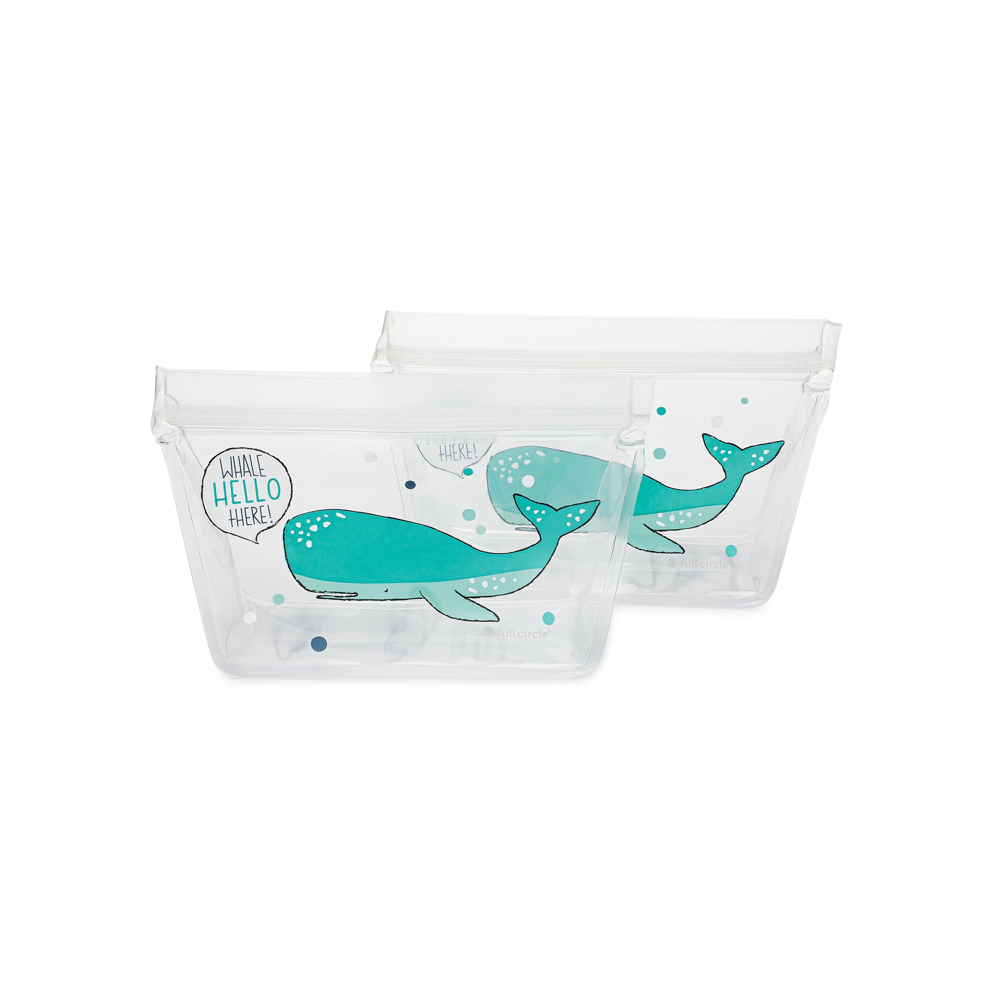 Full Circle Ziptuck Whale Hello There Reusable Snack Bags Set of 2 – Full  Circle Home