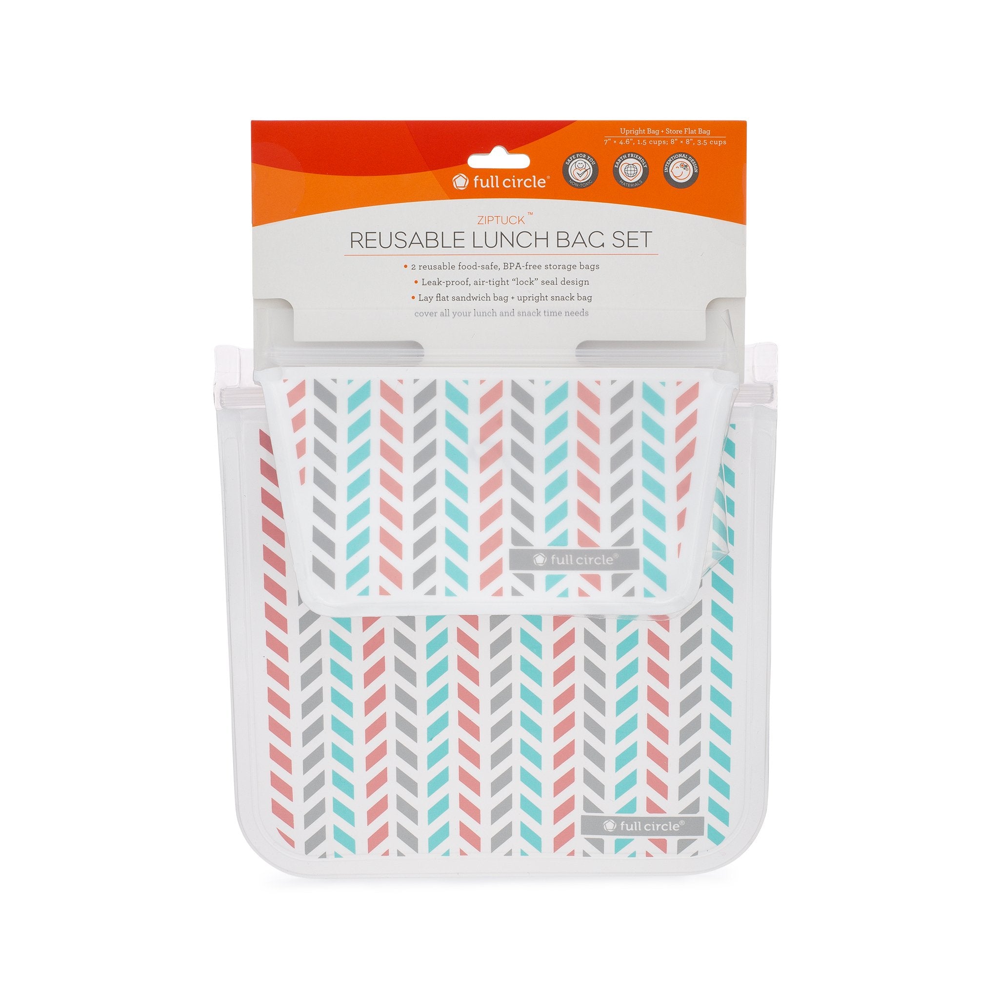 Full Circle Ziptuck Reusable Lunch Bags Full Circle Home