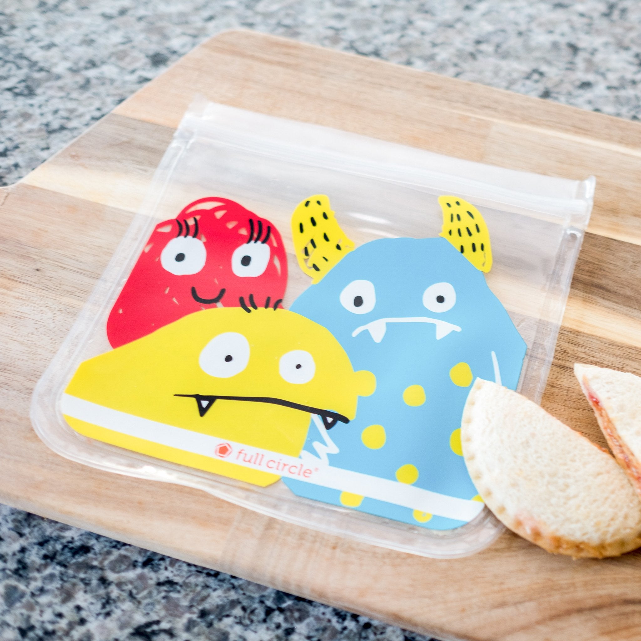 Reusable Sandwich and Snack Bag Set / Sustainable Ziploc Bag Replacements /  Eco Friendly Waterproof Kids Food Bag / Zero Waste Kids Lunch 