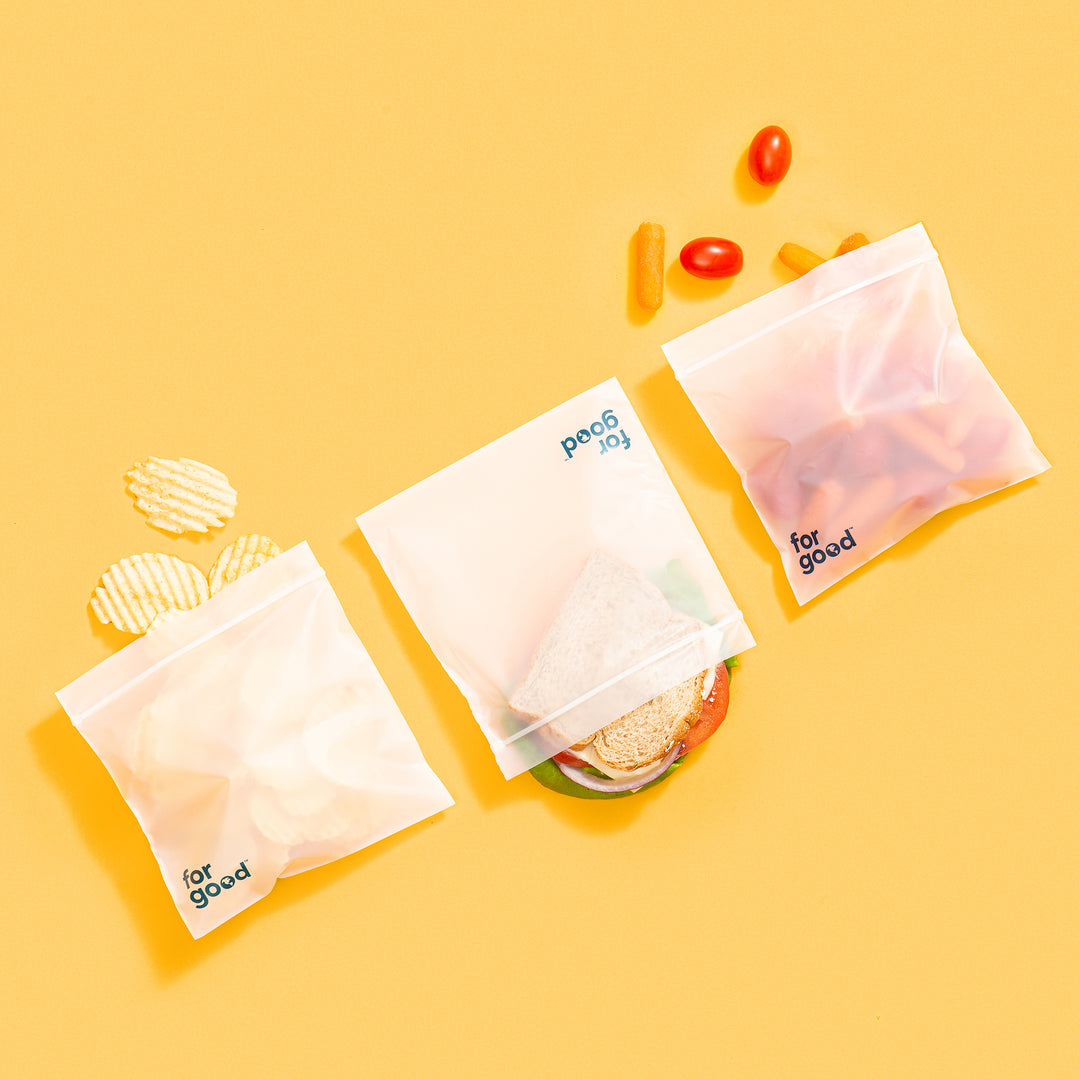 FREE SAMPLE 3 PACK - COMPOSTABLE ZIPPER BAGS