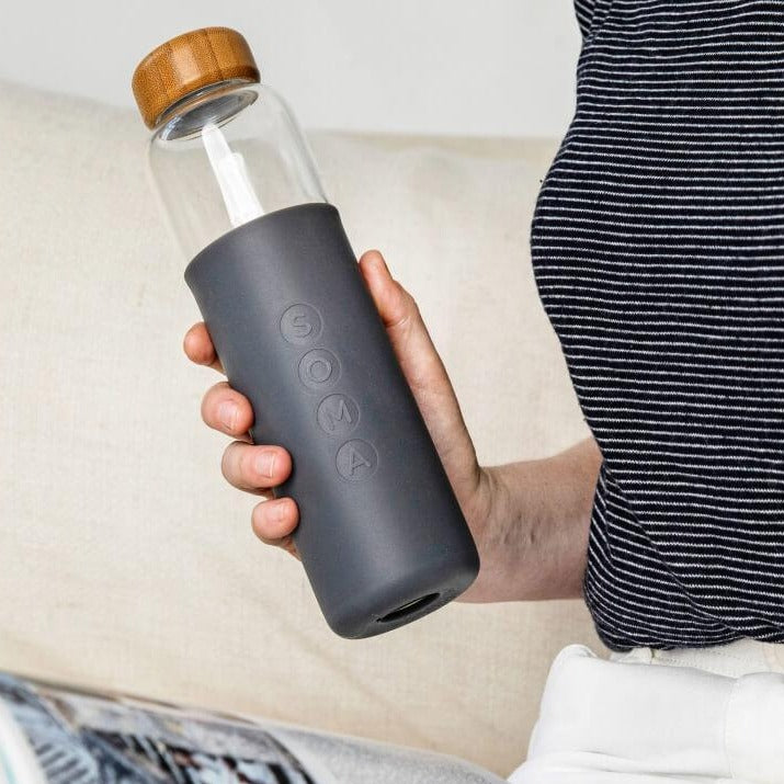 Soma 17oz Glass & Silicone Water Bottle – Full Circle Home